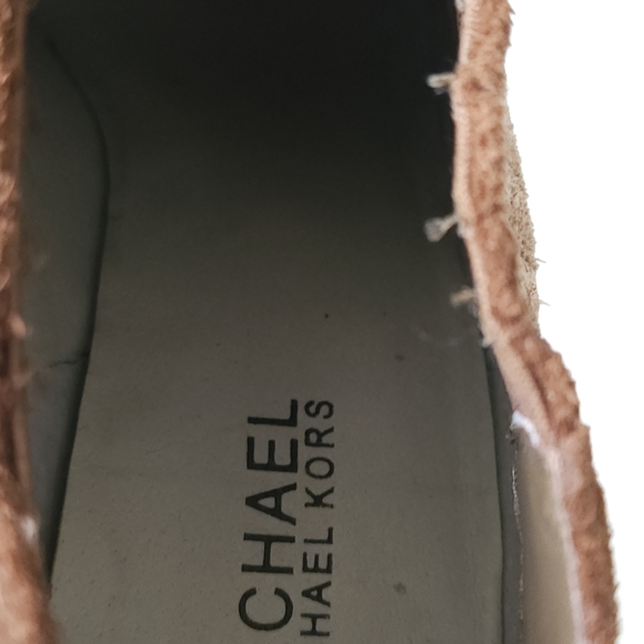 Michael Michael Kors Cognac Brown Suede Block Heel‎ Ankle Booties Women’s 10 - Picture 7 of 10